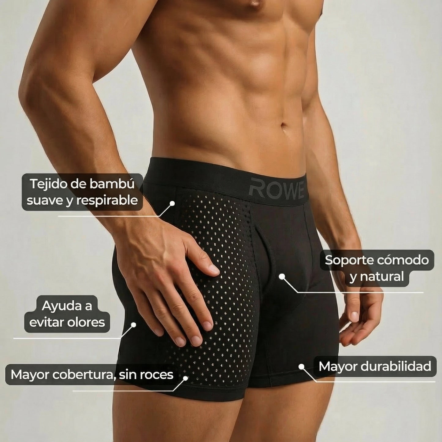 BOXER PREMIUM DE FIBRA DE BAMBÚ (LLEVÁS 4 · PAGÁS 1)